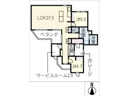 MOTHER(2SLDK/2階)の間取り写真