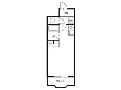 メゾンA4(1K/1階)の間取り写真