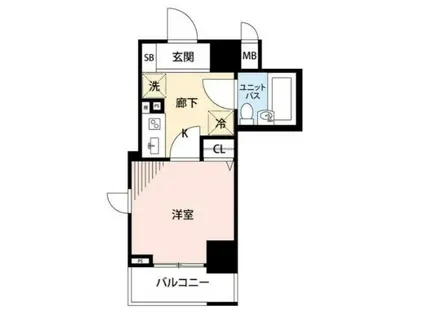 マイナビSTAYパレス文京湯島(1K/3階)の間取り写真