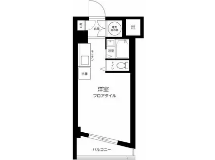 第32宮庭マンション(ワンルーム/7階)の間取り写真