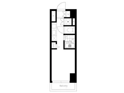 スカイコート北品川(1K/2階)の間取り写真