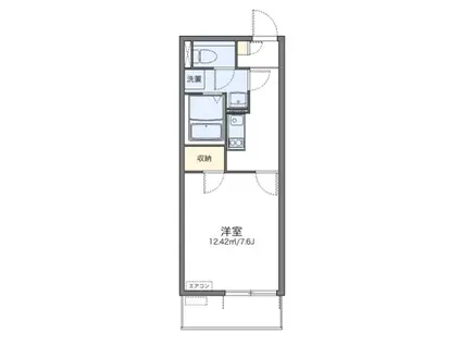 レオネクストサンクハイム(1K/2階)の間取り写真