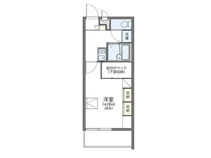 レオパレスUNO(1K/3階)の間取り写真