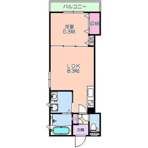 荒本フラワーレジデンス(1LDK/3階)の間取り写真