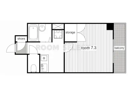 パークハウス中京(1K/3階)の間取り写真