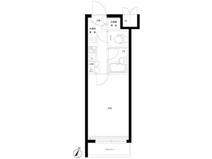 ルーブル池上六番館(1K/4階)の間取り写真