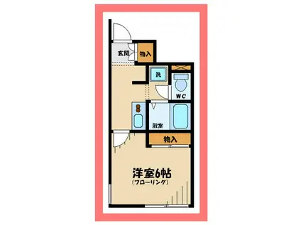 レオネクストコンフォート(1K/1階)の間取り写真