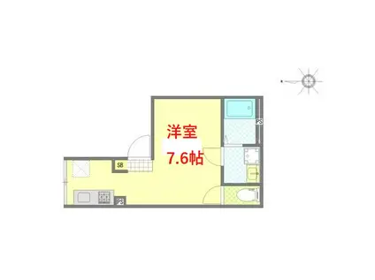 アピチェ大森(ワンルーム/3階)の間取り写真