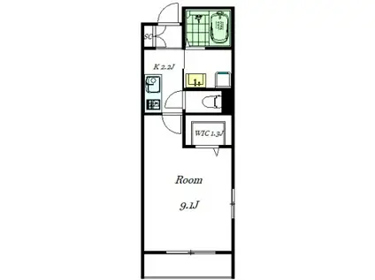 SUZUKAN RESIDENCE 下北沢(1K/1階)の間取り写真