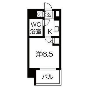 CLASS HILLS難波南(1K/2階)の間取り写真