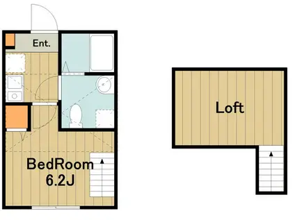 カーサ・エテルナ西橋本(1K/2階)の間取り写真