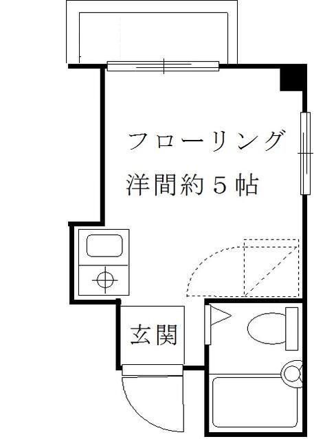佐藤ハイツ(ワンルーム/1階)の間取り写真