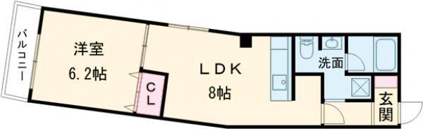 AMBELLIR(1LDK/5階)の間取り写真
