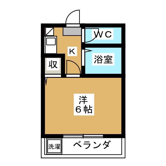 リバーサイド5(1K/1階)の間取り写真