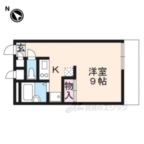 レオパレスシュピール(ワンルーム/3階)の間取り写真