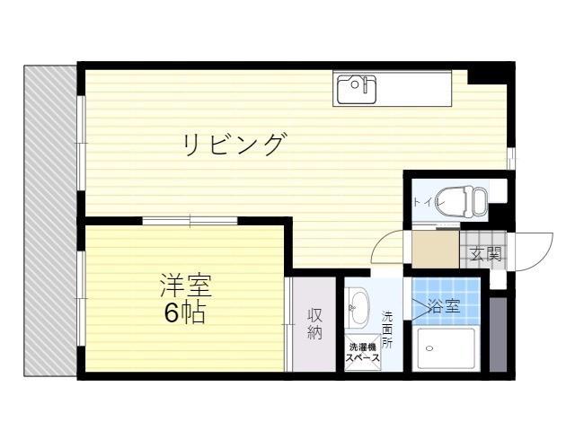 カーサいづみ(1LDK/4階)の間取り写真