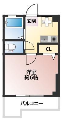 G・Aアーバン菊名(1K/3階)の間取り写真