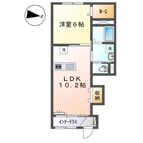 アルモニー(1LDK/1階)の間取り写真