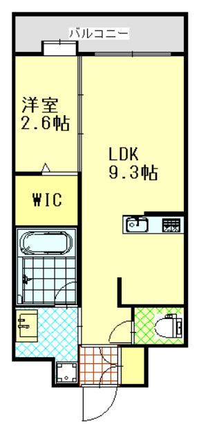 ジェイズステージ(1LDK/3階)の間取り写真