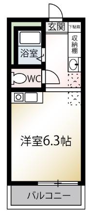MQUARTO成増(ワンルーム/2階)の間取り写真