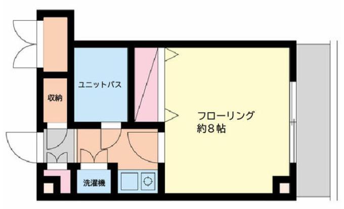 NTコーポ向原(1K/3階)の間取り写真