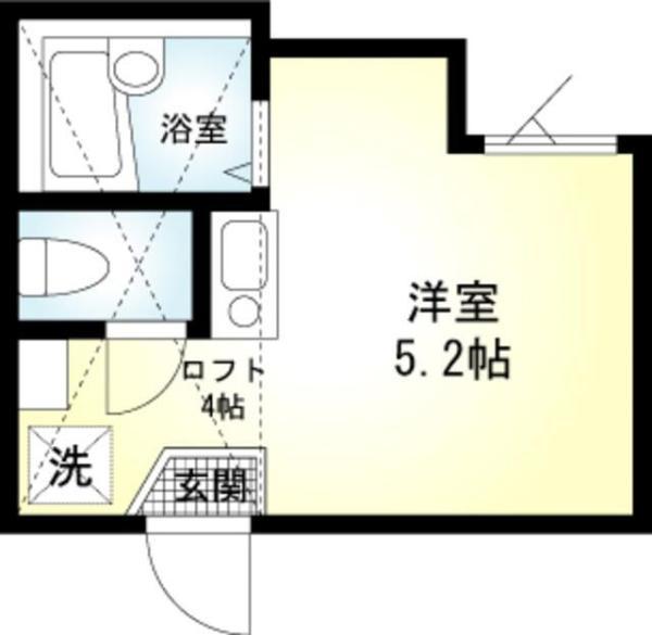SOLA新子安(ワンルーム/1階)の間取り写真