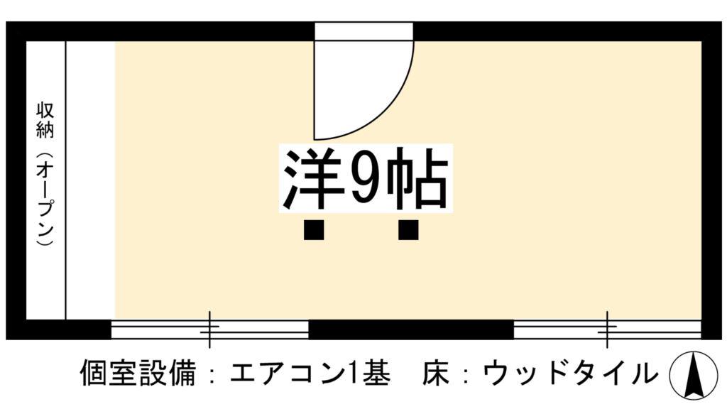 IORI LAB(ワンルーム/1階)の間取り写真