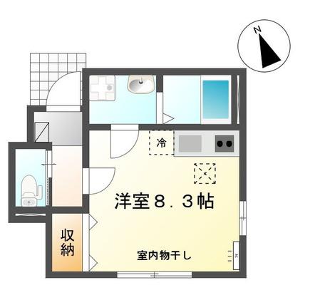 エストレジャ(ワンルーム/1階)の間取り写真