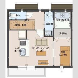 Kレジデンス駅前通II(1K/2階)の間取り写真