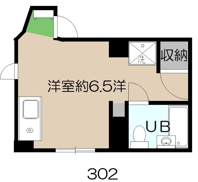 フェリス(ワンルーム/3階)の間取り写真