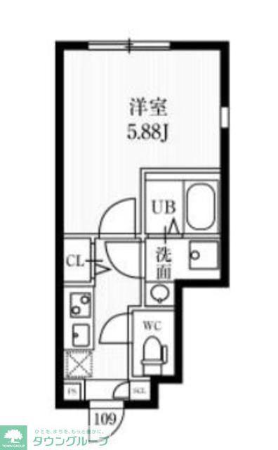 ミハス練馬春日町(1K/1階)の間取り写真