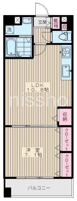 サンライズ時和(1LDK/3階)の間取り写真