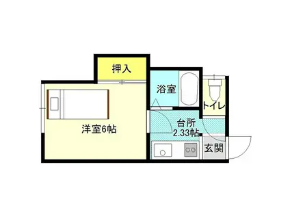 コーポ稲本(1K/1階)の間取り写真