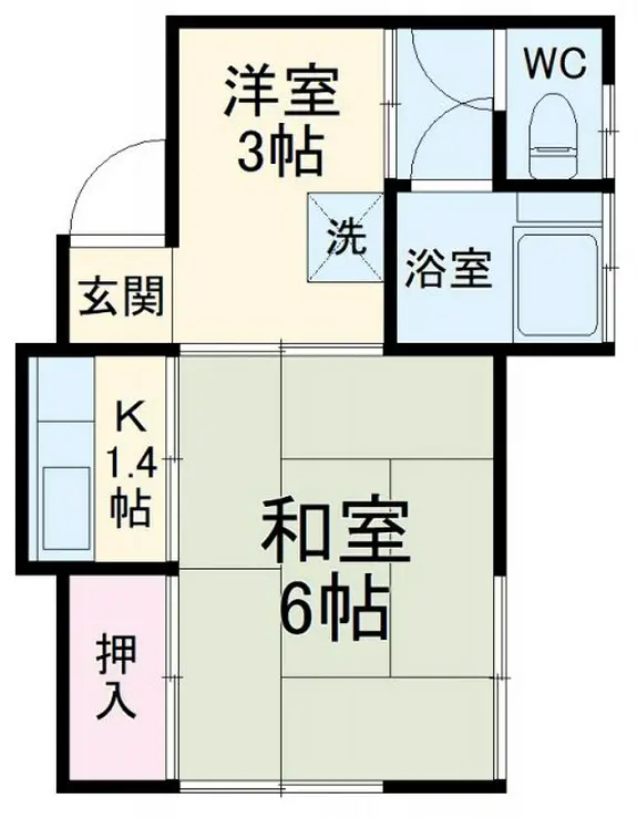 直朋荘 2階階 間取り