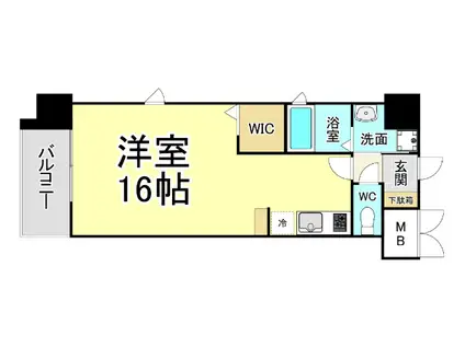 アクシオ三萩野II(ワンルーム/10階)の間取り写真