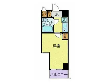 ライオンズプラザ平塚宝町(1K/6階)の間取り写真