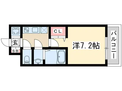 エスレジデンス新大阪リッシュ(1K/5階)の間取り写真