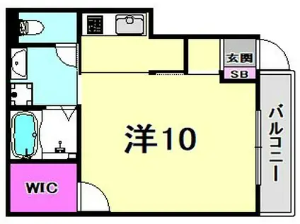 メゾン・オランジュ(1K/1階)の間取り写真