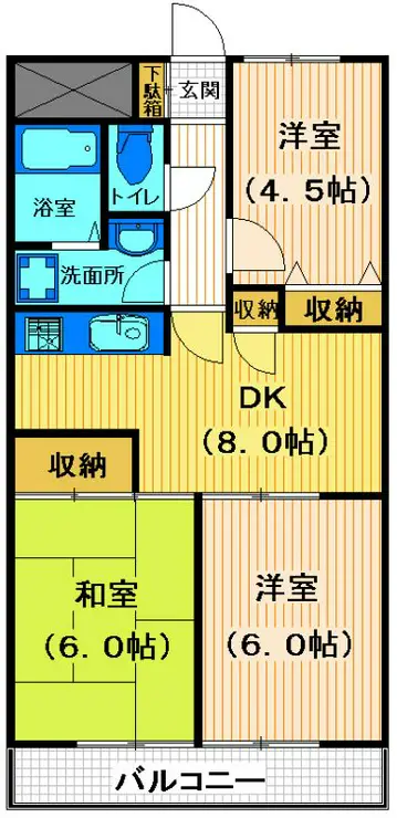 サクシィード 5階階 間取り