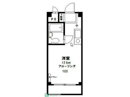 フェリーチェ21(ワンルーム/1階)の間取り写真