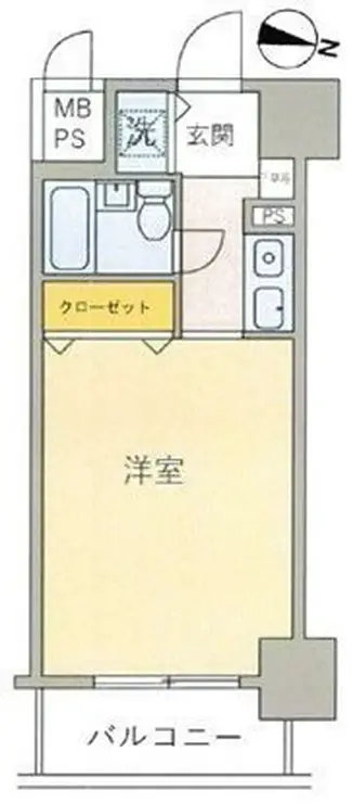 オーシャンハイツ 8階階 間取り