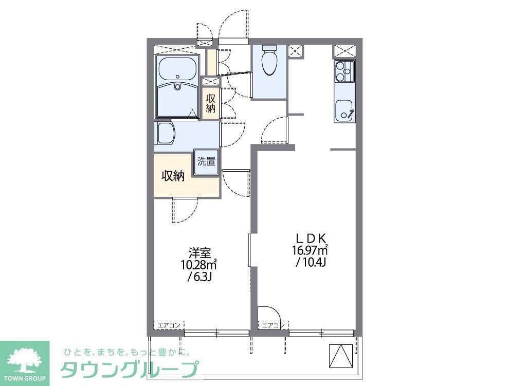 レオパレスヴィハール南六郷(1LDK/4階)の間取り写真