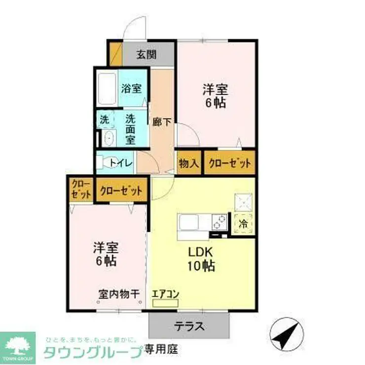 キャッスル冨士 1階階 間取り