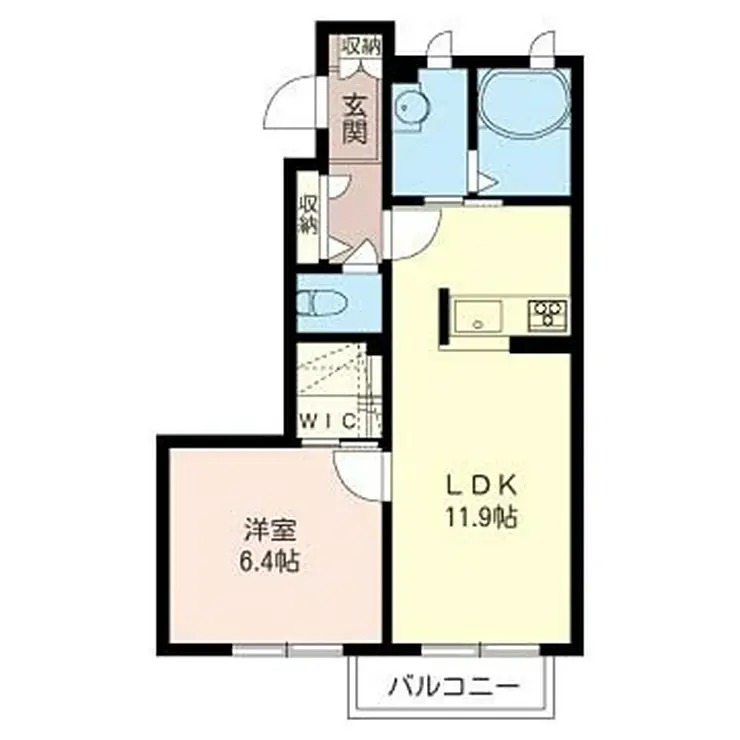 シェリールB 1階階 間取り
