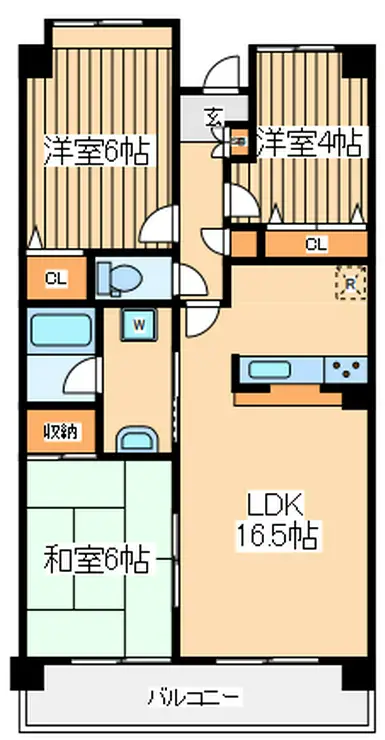 オクラファーム府中 2階階 間取り