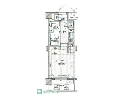 メインステージ押上IV(1K/3階)の間取り写真