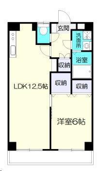 SKBLD(1LDK/5階)の間取り写真