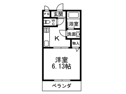 OBELISK.K(1K/2階)の間取り写真