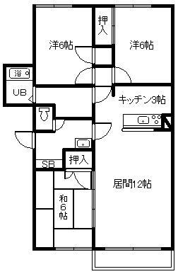 グレイトピアレジデンス(3LDK/3階)の間取り写真