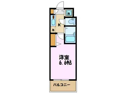 グランド・ガーラ新横浜ノース(1K/2階)の間取り写真